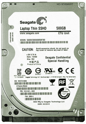 Seagate laptop thin sshd 500gb не определяется